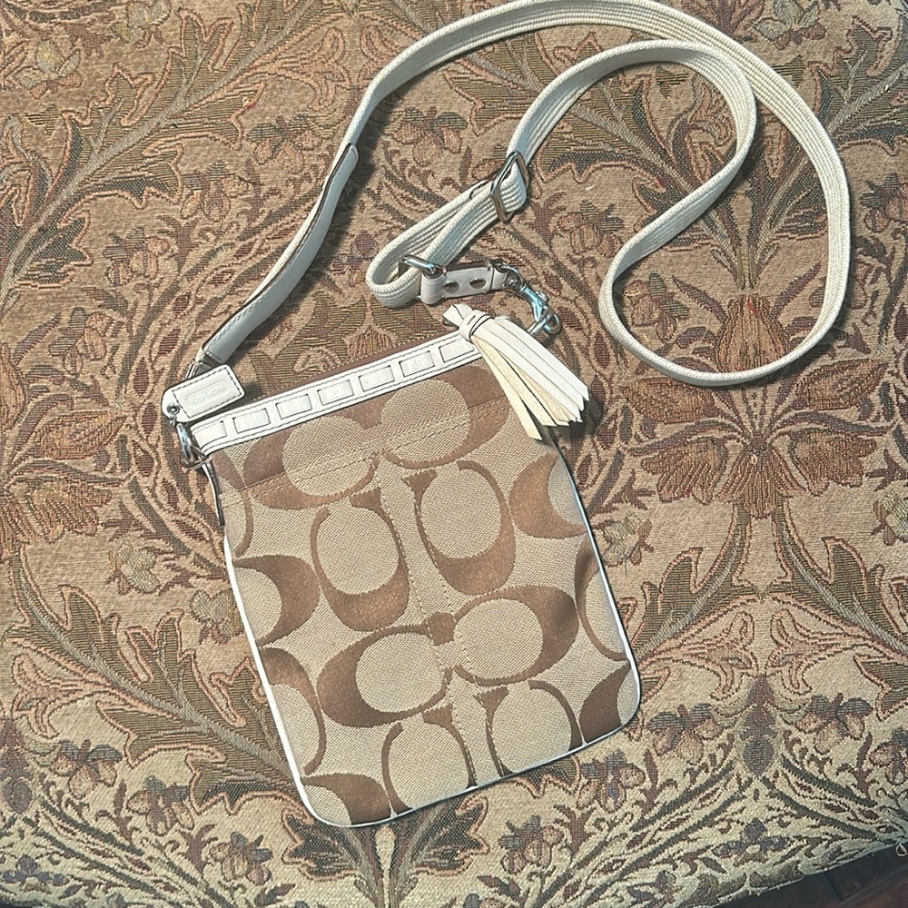Vintage Coach Crossbody Multi Print Bag
